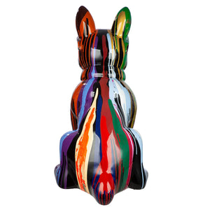 Dekofigur – Mehrfarbiger Glanz, Schwarzer Akzent, Bemalte Oberfläche, 122 cm - Colores | Gilde