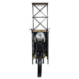 Hausbar – Motorradform, Schwarzes Eisen, Mangoholz, 180 cm - Motorrad | Gilde