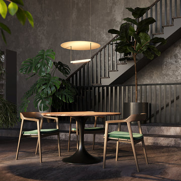 Pendelleuchte – Schwarzes Metall, Sanftes Reflexionslicht, 60 cm Schirm, 30 W, dimmbar - Ambience | Maytoni