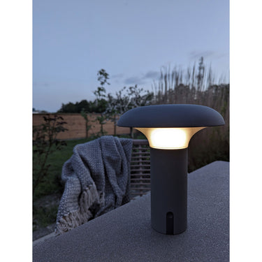 LED lamp - wireless charging function, weather-resistant finish, elegant touch control - Ramsey | House Nordic