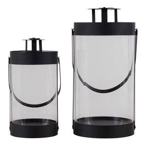 Laternen-Set – Stahl/Glas, Schwarz, 2 Stück - Bondi | House Nordic