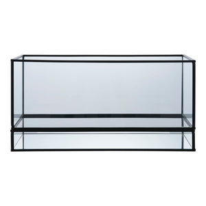 Candle Holder - Glass Metal, Clean Lines, Hurricane Shape, Elegant Appearance - Hurricane | House Nordic