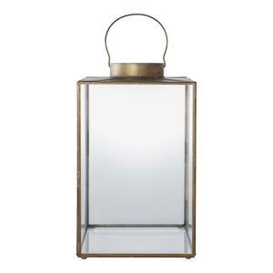 Lantern – Metal & Glass, elegant brass look, atmospheric lighting effect – Mohali | House Nordic