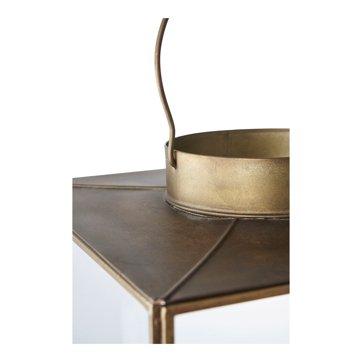 Lantern – Metal & Glass, elegant brass look, atmospheric lighting effect – Mohali | House Nordic