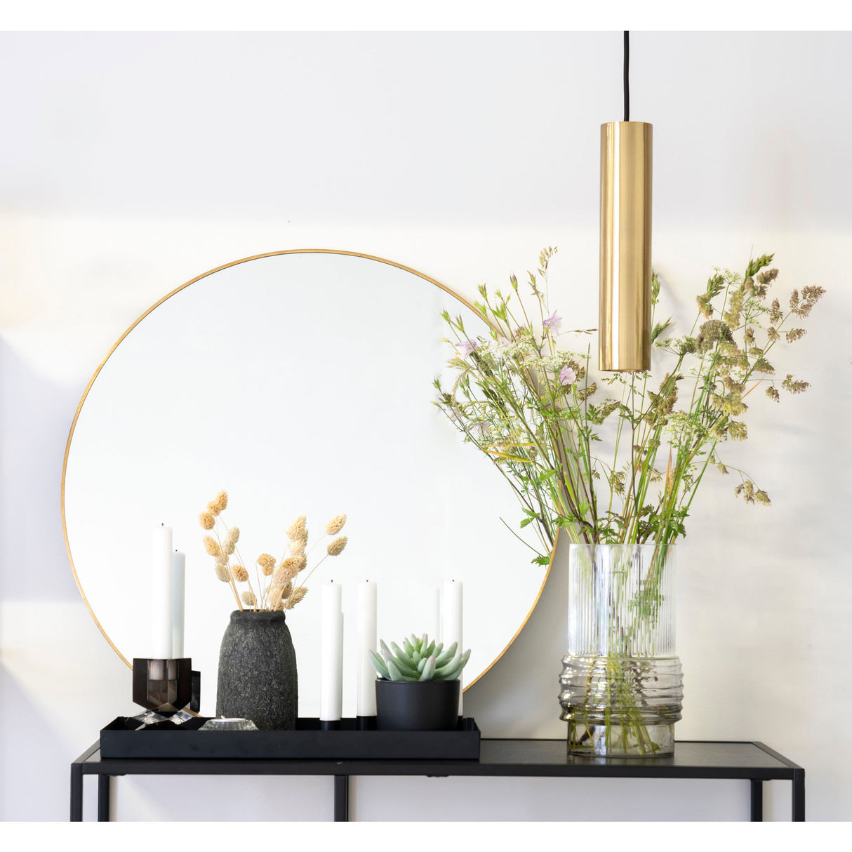 Pendelleuchte – Messing Oberfläche, Schlankes Design, 28 cm Höhe - Paris | House Nordic