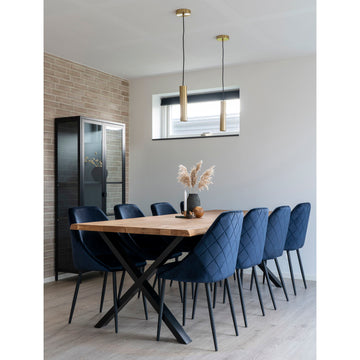 Pendant Lamp – Steel Material, Slim Cylinder, Textile Cable, Puristic Design – Paris | House Nordic
