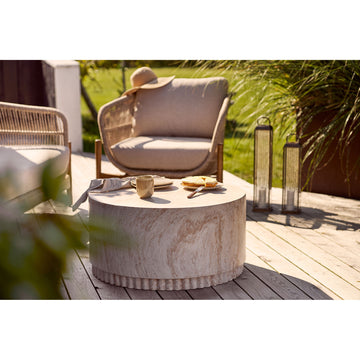 Lantern - Glass housing, metal frame, antique brass look - Herslev | House Nordic