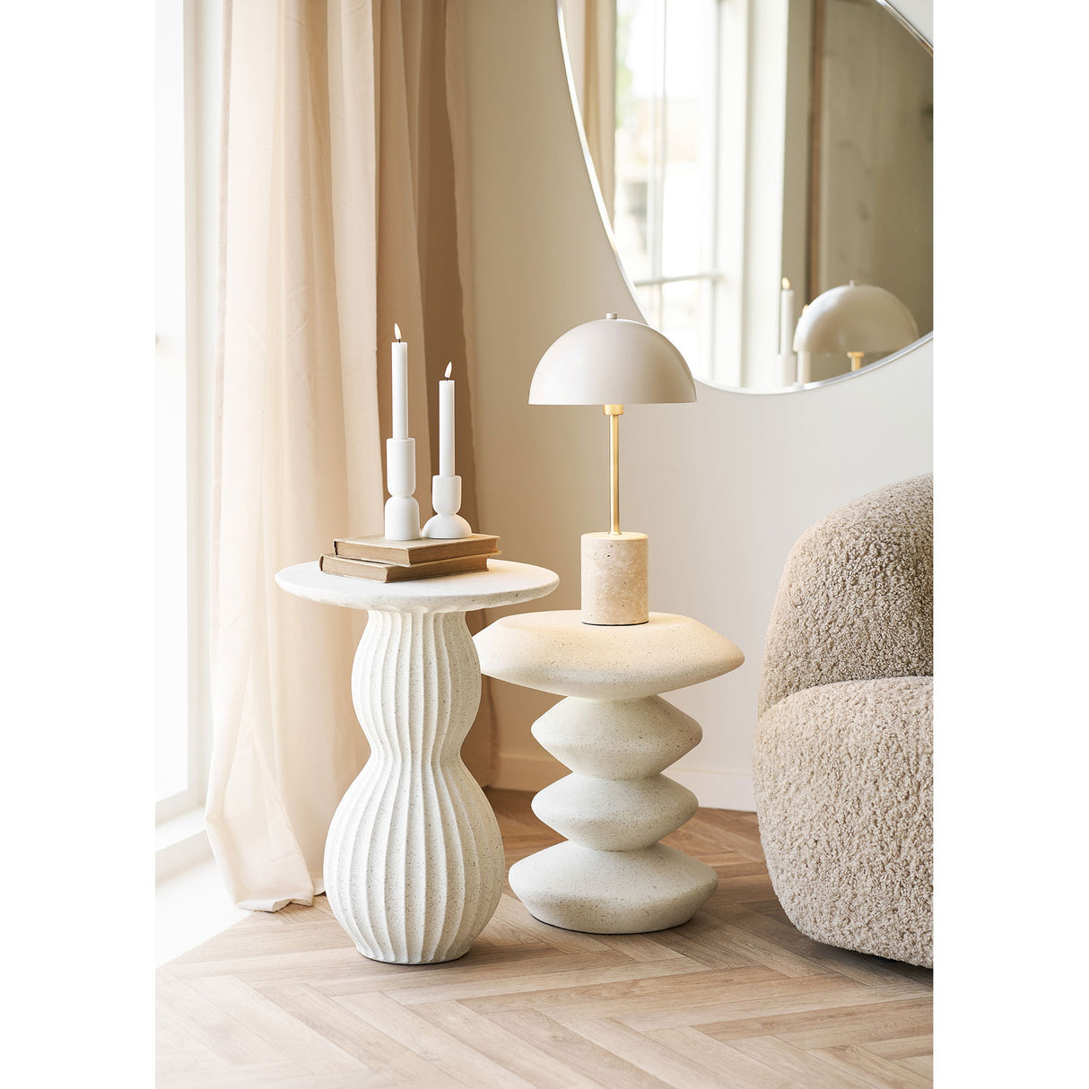 Table Lamp – Marble & Steel, harmonious color scheme, clear lines – Sheffield | House Nordic