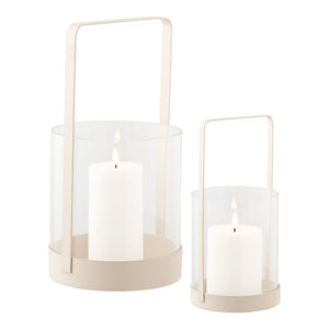 Windlicht – Glas & Metall, 2er Set, 25/35 cm - Hurricane | House Nordic
