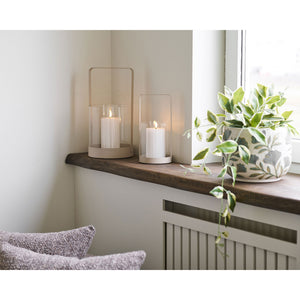 Windlicht – Glas & Metall, 2er Set, 25/35 cm - Hurricane | House Nordic