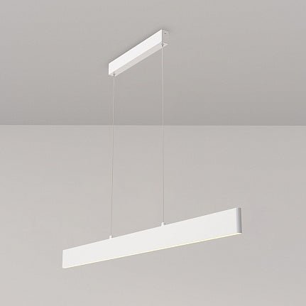 Pendelleuchte Weißes Metallgehäuse mit opalem Acryl - Diffusor, integrierter LED und modernem Design – Arc | Maytoni - Esszett Luxury | Stilvolles Wohnen mit Charakter