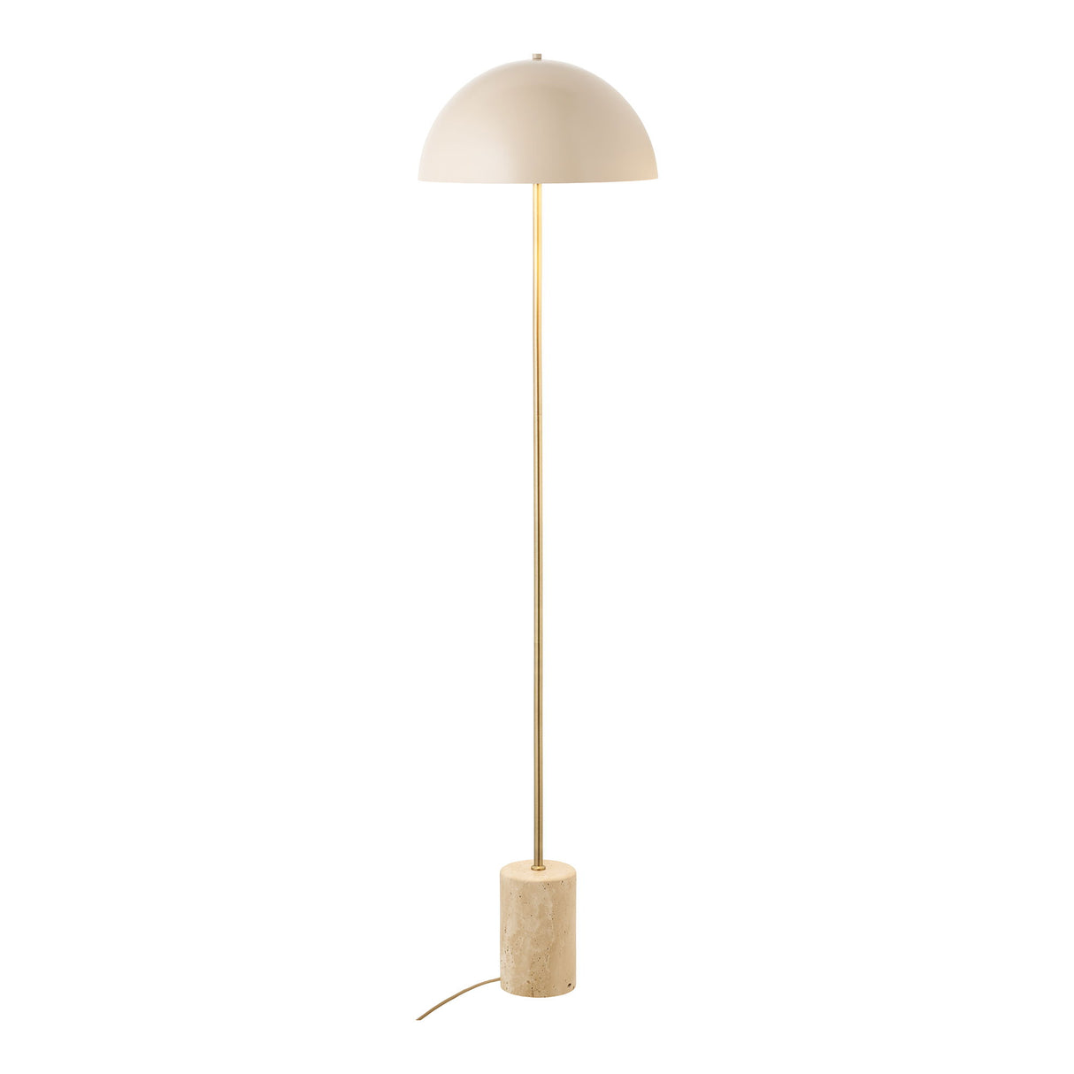 Floor Lamp Marble and Metal Mix Beige Finish Modern Scandinavian Design – Sheffield | House Nordic