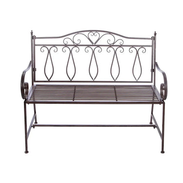 Bank – Zeitlose Eleganz, Exklusive Metalloptik, Ausdrucksstarkes Design, 94 cm - Stripes | Gilde
