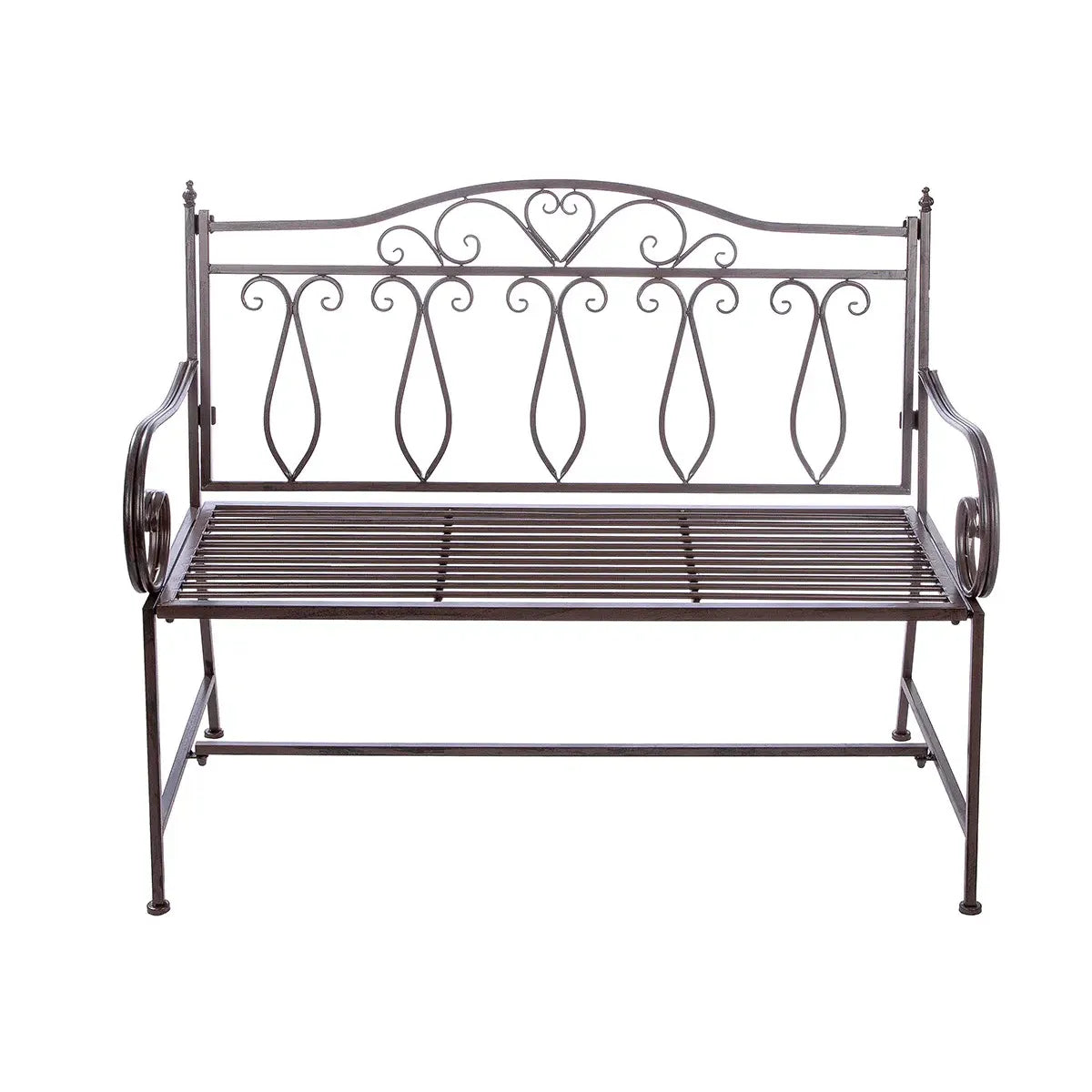 Bank – Zeitlose Eleganz, Exklusive Metalloptik, Ausdrucksstarkes Design, 94 cm - Stripes | Gilde