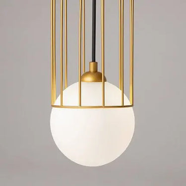 Pendant light with a gold-colored metal base and crystal balls in a luxurious design – Brooklyn | Maytoni