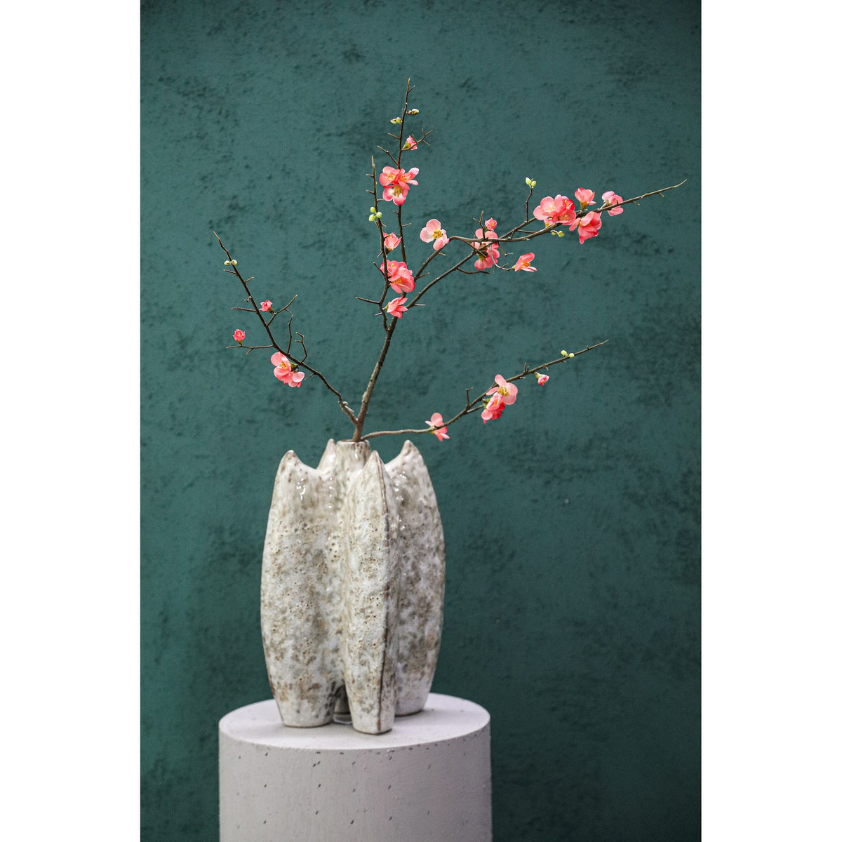 Kunstblume – Rosa Kirschblütenzweig, Verzweigte Blütenstruktur, Realistische Blütenoptik | PTMD