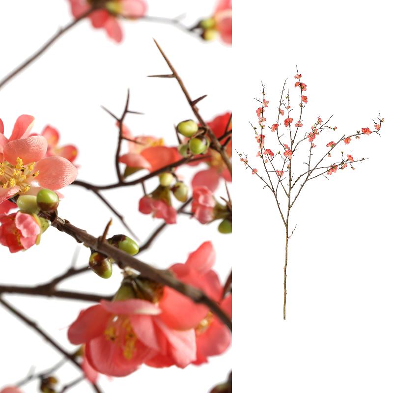 Kunstblume Kirschblütenzweig Rosa Blüten Dekorativer Zweig | PTMD