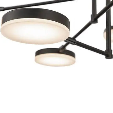Pendant Light with Matte Black Aluminum Frame & Integrated LED – Fad | Maytoni