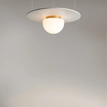 Ceiling Light Golden Finish & Decorative Glass Shade - Glassy | Maytoni
