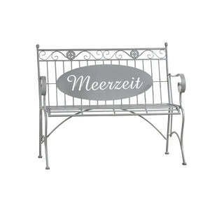 Bank – Zeitlose Eleganz, Maritimes Design, Exklusive Metalloptik, 91 cm - Meerzeit | Gilde