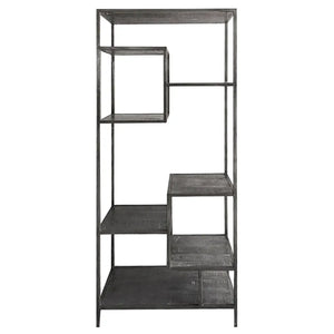 Regal – Architektonische Form, Markante Präsenz, Industrielle Ästhetik, 205 cm - Nero | Gilde