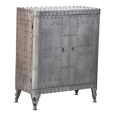 Sideboard – Markante Metalloptik, Industrielle Ästhetik, Charakterstarkes Design, 114 cm - Aviation | Gilde
