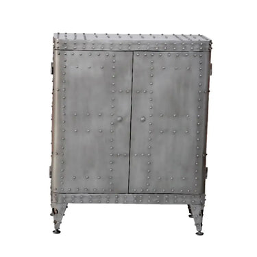 Sideboard – Markante Metalloptik, Industrielle Ästhetik, Charakterstarkes Design, 114 cm - Aviation | Gilde