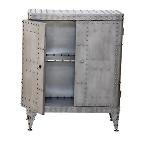 Sideboard – Markante Metalloptik, Industrielle Ästhetik, Charakterstarkes Design, 114 cm - Aviation | Gilde