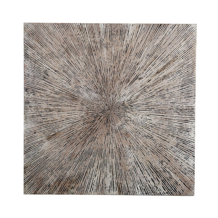 Wandpaneel – Geripptes Design, Quadratische Form, MDF Material, Weiß, S – Zapp | PTMD image