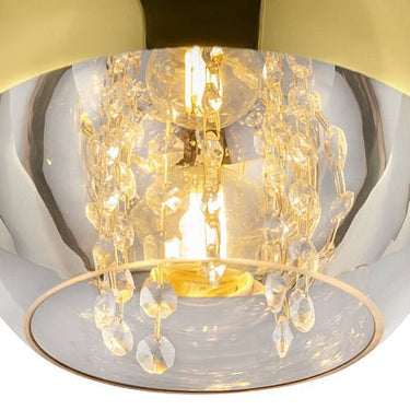Pendelleuchte mit goldfarbener Metallbasis und Kristallakzenten im luxuriösen Design – Fermi | Maytoni - Esszett Luxury | Stilvolles Wohnen mit Charakter