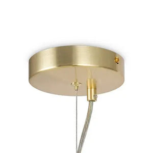 Pendant Light with Golden Metal Frame and White Glass Spheres in Modern Design – Dallas | Maytoni