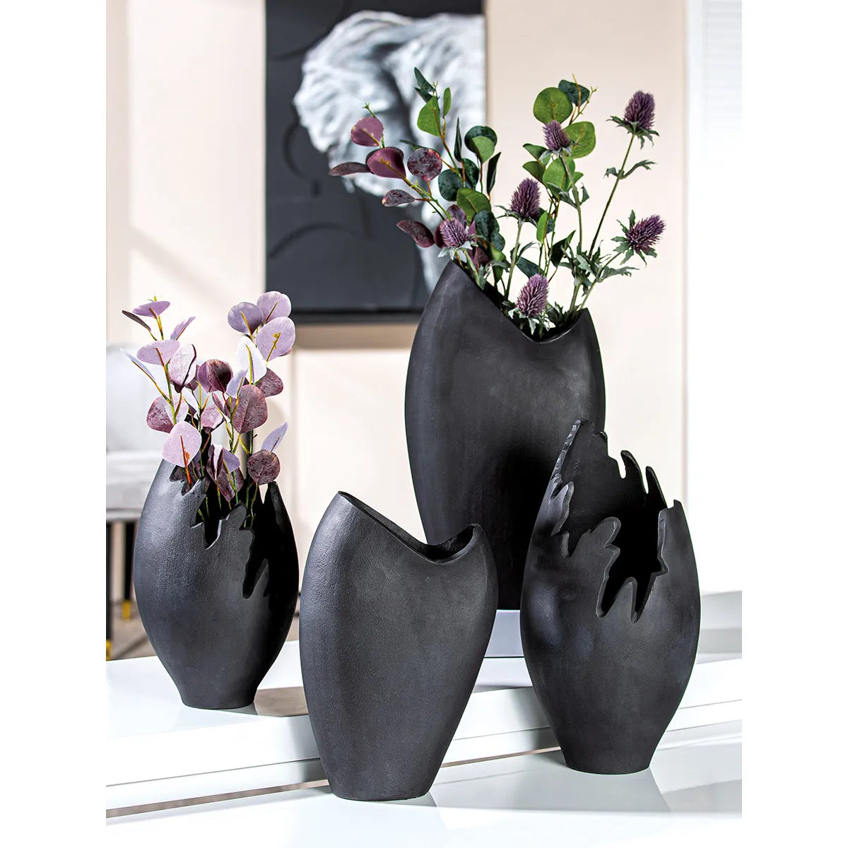 Vase – Organische Form, Vulkan Kante, Aufgeraute Oberfläche - Vulkano | Gilde