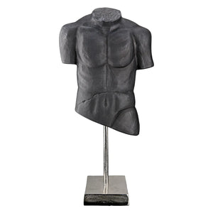 Skulptur – Torso Design, Anatomische Form, Aufgeraute Oberfläche, 55 cm - Torso | Gilde