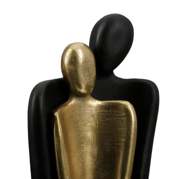 Skulptur – Paar Motiv, Abstrakte Figuren, Gold Schwarzer Kontrast - Couple | Gilde