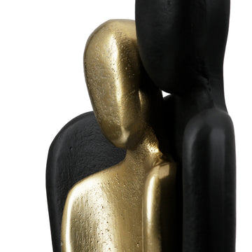 Skulptur – Paar Motiv, Abstrakte Figuren, Gold Schwarzer Kontrast - Couple | Gilde