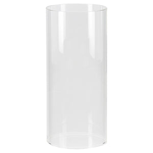 Windlicht – Mattes Metall, Glas Einsatz, Graue Oberfläche, 24cm Höhe - Scola | Gilde