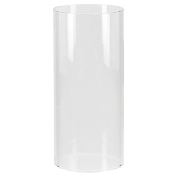 Windlicht – Mattes Metall, Glas Einsatz, Graue Oberfläche, 24cm Höhe - Scola | Gilde