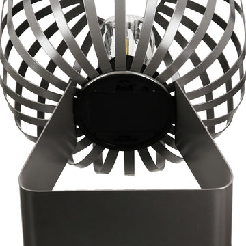LED-Windlicht – Mattes Metall, Timer Funktion, Graue Oberfläche - Scola | Gilde