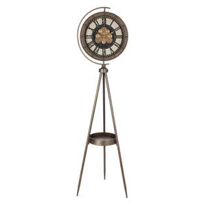 Standuhr – Kupferne Antikoptik, Metallfinish, Schwarze Akzente, 163 cm - Heritage | Gilde