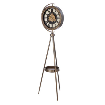 Standuhr – Kupferne Antikoptik, Metallfinish, Schwarze Akzente, 163 cm - Heritage | Gilde
