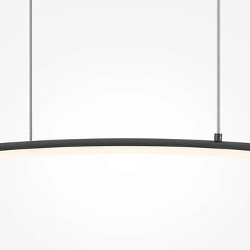 Pendelleuchte – Schwarze Optik, aus Metall, 306 cm hoch - Curve | Maytoni