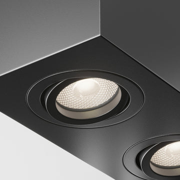Deckenleuchte Schwarze Aluminium - Oberfläche – Atom | Maytoni - Esszett Luxury | Stilvolles Wohnen mit Charakter