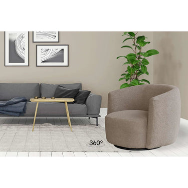 Sessel mit Teddy - Stoff drehbar & extra gepolstert – Aveiro 125 | Kayoom - Esszett Luxury | Stilvolles Wohnen mit Charakter