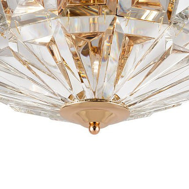 Deckenleuchte Gold Kristallfacetten 4× E14 – Facet | Maytoni - Esszett Luxury | Stilvolles Wohnen mit Charakter