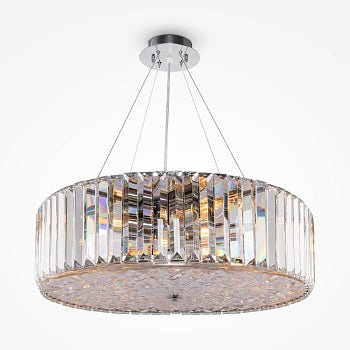 Ceiling light chrome-plated crystal shades 8×E27 – MOD080CL-08CH | Maytoni image