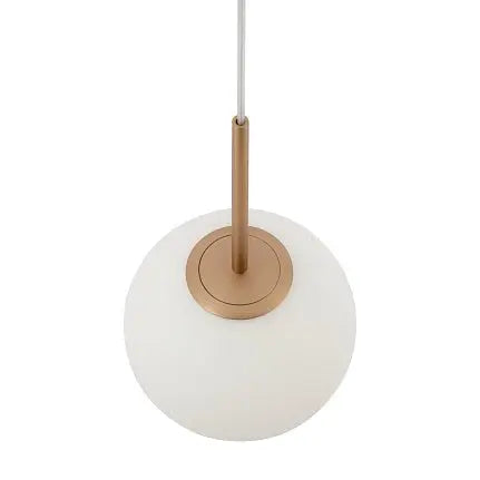 Pendant Lamp Modern Gold Metal Matt White Glass LED 40W – Basic Form | Maytoni