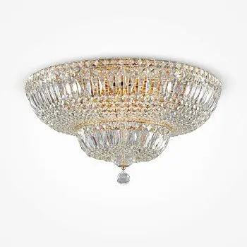 Kronleuchter – Goldenes Metall, Kristallbehang, 16-flammig - Basfor | Maytoni