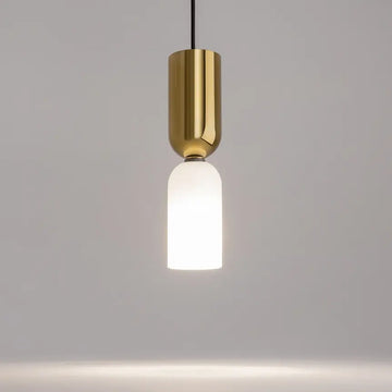 Pendelleuchte – Gold-Schwarz, Glasschirm, 1× E14, 40 W, Ø8 cm - Memory | Maytoni