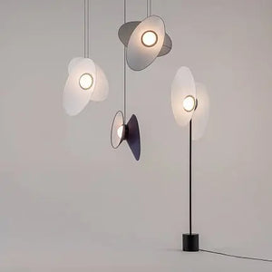 Pendant Light with Grey Fabric Shade, Black Frame & Integrated LED – Evolution | Maytoni