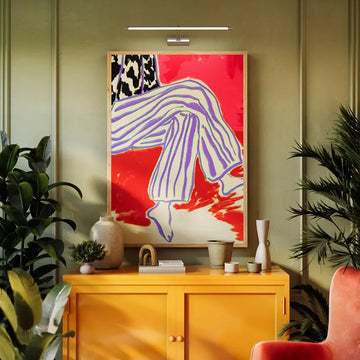 Picture light with adjustable arm Chrome finish Acrylic diffuser LED 16W – Fino | Maytoni